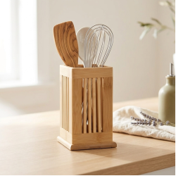 Wooden Spoon Holder